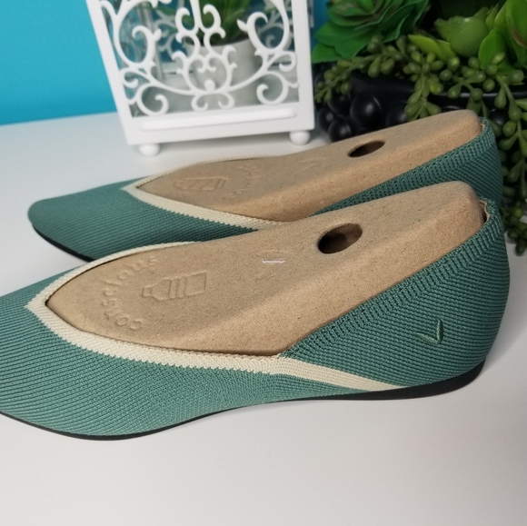 Vivaia Malia Pointed Toe Flat Turquoise - Picture 5 of 8